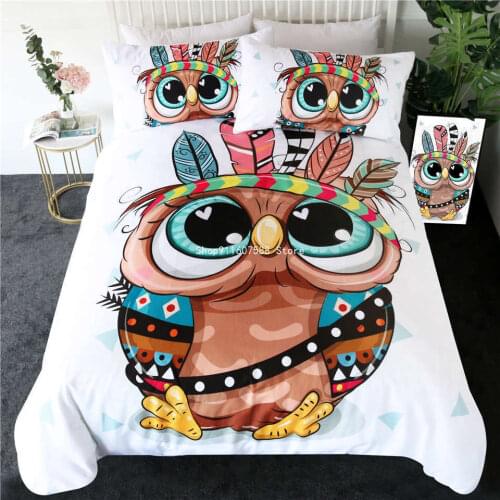 BeddingOutlet Lion Bedding Set King Queen Cartoon Duvet Cover Tribal Animal Kids Bed Set Geometric Bed Linen Housse De Couette