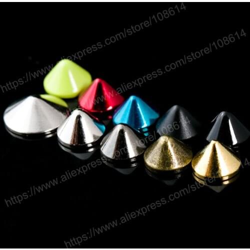 Cone spikes stud for Foot studs wrapped in bags with stud for wrap belt,bag, hat, shoe,leather chocker diy craft accessory