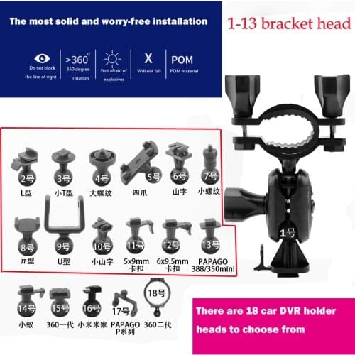 Fumalon rearview mirror bracket will never fall out of the car DVR holder, Suitable for xiaoyi,xiaomimijia gt300 car DVR, etc