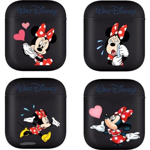 Lovely Disney Minnie Mouse Soft Silicone Cases For Apple Airpods 1/2 Protective Bluetooth Wireless Earphone Cover For Apple Air