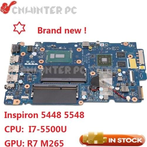 NOKOTION NEW For DELL Inspiron 5448 5548 Laptop Motherboard ZAVC1 LA-B016P CN-0671D8 0671D8 SR23W I7-5500U CPU 2G GPU