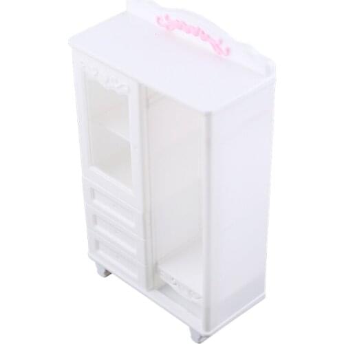 40JC New Luxury White Wardrobe Closet Accessories Furniture Girls Gift For Babie Doll