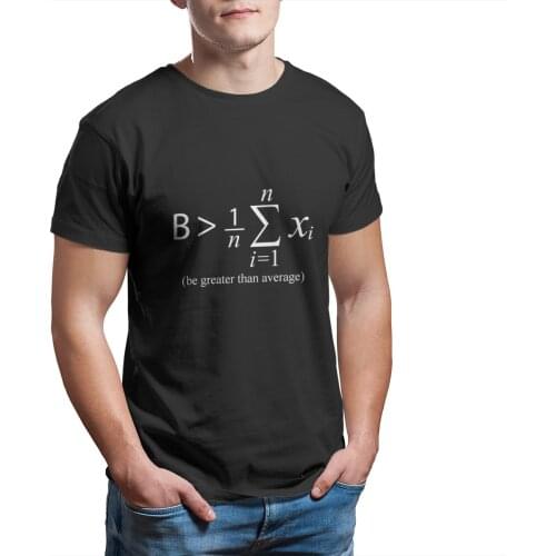 Be greater than average Nerd Math wholesale Clothes Punk Graphic Christmas 2020 T Shirts 6273