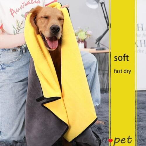 Pet Towel Bath Absorbent Towel for Dogs Cats Bath Towel Absorbent Quick-drying Large ThickTowel Soft Blanket for Large Small Dog