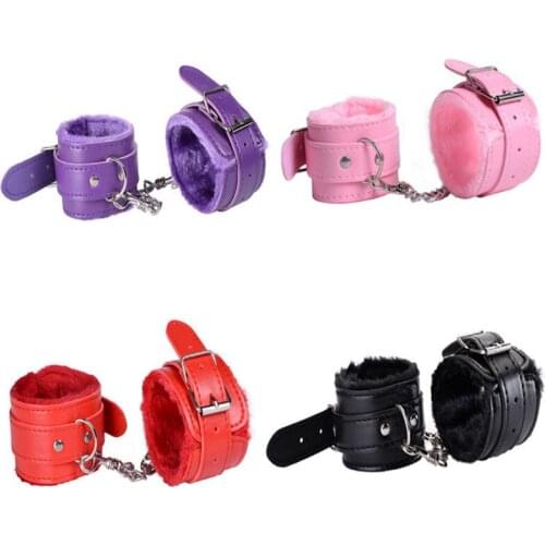 Pretend HandCuffs Play PU Leather with Keys Police Role Cosplay Tools Police Toy for Children Boy Birthday Gifts