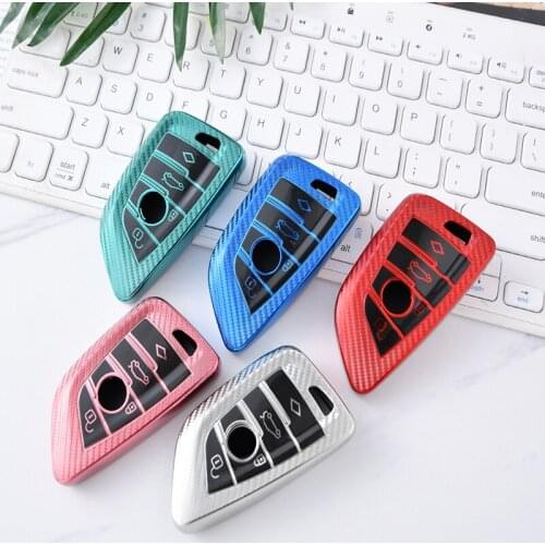 For BMW 1 2 3 4 5 6 7 Series X1 X3 X4 X5 X6 F30 F34 F10 F07 F20 Car Key Case Holder Auto Remote Smart Key Chain Fob Cover Bag