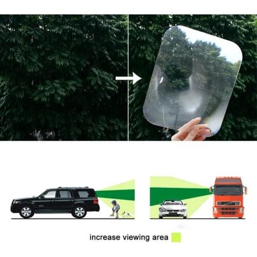 Wide Angle Blind spot mirror Lens Car Parking Reversing cover Sticker Enlarge View Angle Reverse back glass window mirror assist
