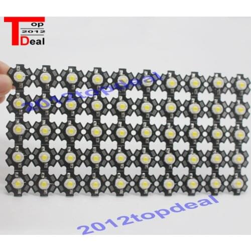 5 10 20 50 100pcs 1w 30mil 3w 32mil EPISTARS Natural White 4000-4500k LED Bulb Light Lamp With 20mm pcb