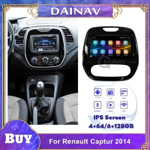 Tesla Style Android Car DVD Player GPS Navigation For Renault Captur 2014 Manual Car Multimedia Player Stereo