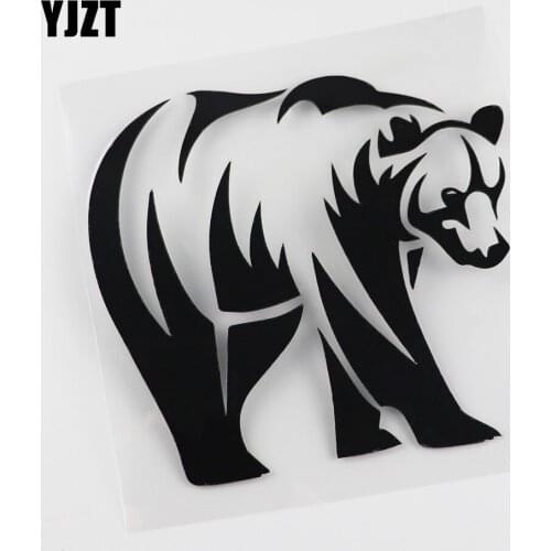 YJZT 13.2CMX14.9CM Mama Bear Baby Cub Wildlife Vinyl Waterproof Car Sticker 13C-0096
