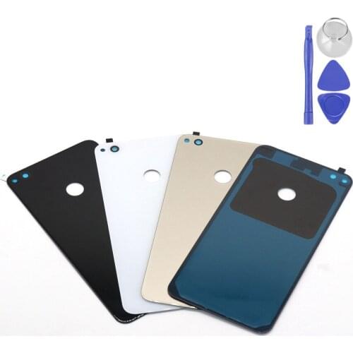 For Huawei Honor 8 Lite Original Mobile Phone Glass Battery Back Cover For Honor 8 Lite Housing Rear Door With Adhesive + Tools