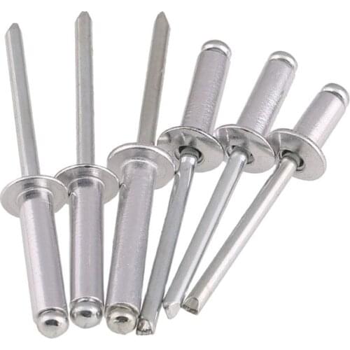 Core-pulling aluminum rivets round head aluminum rivets GB core-pulling rivets rivet specifications wholesale series 50PCS