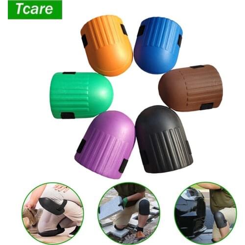 Tcare 1Pair Work Knee Pads - with Lightweight Waterproof EVA Foam Cushion, Soft Inner Liner, and New Adjustable Hook Loop Straps
