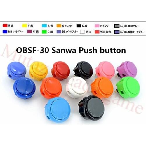1PCS Original Sanwa 30mm Push button Start Switch OBSF-30 Durable DIY Jamma Arcade Game Joystick Console Parts