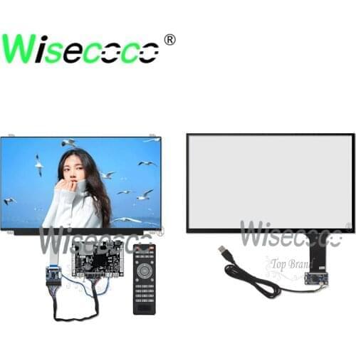 1366*768 15.6 inch touch screen display 60Hz with USB audio controller board remote for advertising