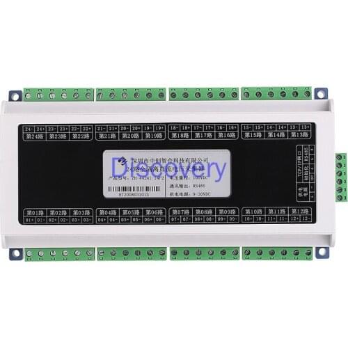24 Multi-channel DC Current and Voltage Analog Input Acquisition Module to 485 Detector 0-20mA 10A DC