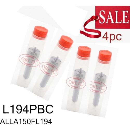 4 pieces Fuel Nozzle L194PBC L 194 PBC ALLA150FL194 L194 PBC for Diesel Common Rail Injector