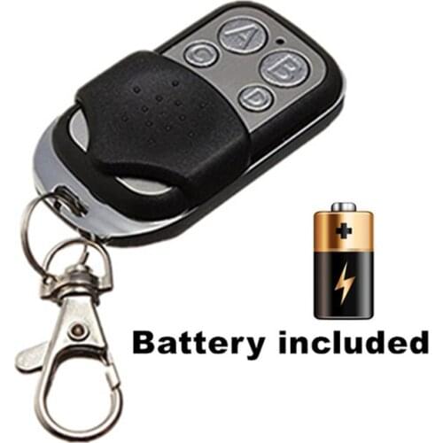433 mhz RF Remote Control Copy code cloning Electric gate duplicator Key Fob learning garage door controller included Battery