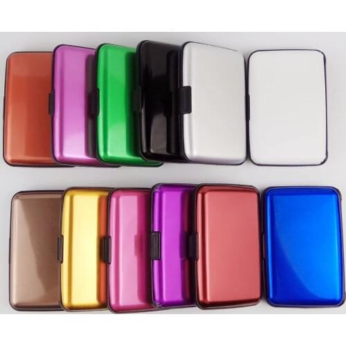 Aluminum alloy credit card case ,Antimagnetic Bank Card Box,Portable Business card case