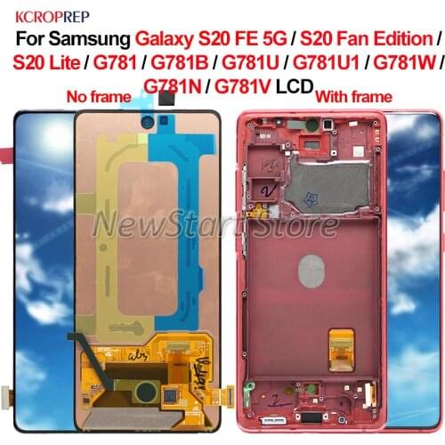 For Samsung Galaxy S20 FE 5G S20 Lite G781 G781B G781U G781U1 G781W G781N G781V LCD Display Touch Screen Digitizer Assembly 6.5"