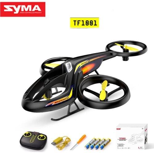 Original SYMA TF1001 2021 New Model Aerobatics Four-motor Double Power Intelligent Drone Children RC Helicopter Toy Gift