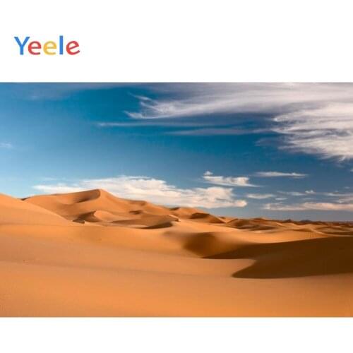 Yeele Desert Blue Sky Clouds Scenic Portrait Photography Backgrounds Customized Photographic Backdrops For Photo Studio