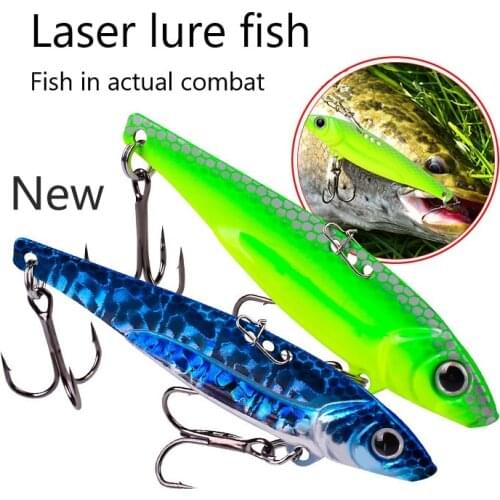 Laser Trembling Metal VIB Long-term Lure Lure Fake Bait for Fishing Cockpit Bass Fake Bait Dragon Teeth Sequins