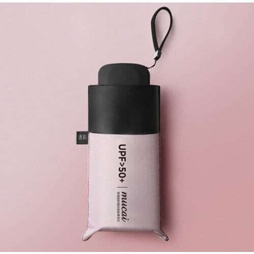 Anti-UV Pocket Mini Umbrella Rain Women Windproof Durable 5 Folding Sun Umbrellas Portable Sunscreen Female Parasol 20pcs