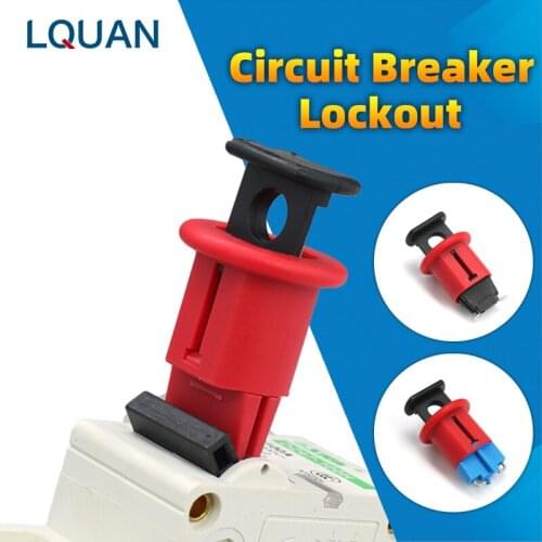 MCB Lockout Miniature Circuit Breaker Lock Electrical Air Breaker Switch Handle Lockout Isolation LOTO Device Pin Out Standard