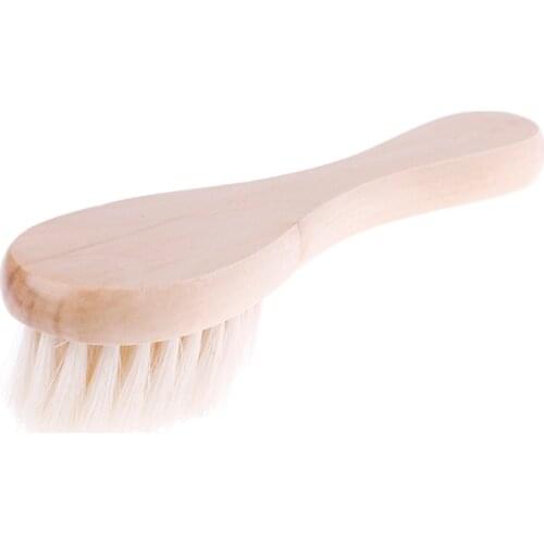 Hot sale Wooden Handle Brush Baby Hairbrush Newborn Hair Brush Infant Comb Head Massager