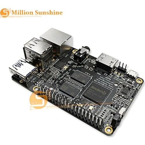ROC RK3328 CC Support Gigabit Ethernet, USB 3.0 , 4K display & Ubuntu & Android ARM Cortex-A53 ARM Development Board