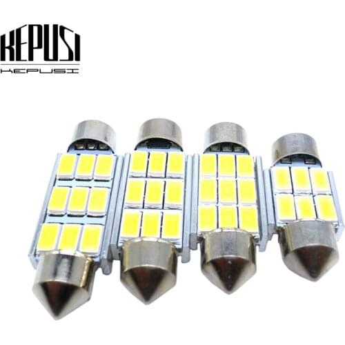 4x FESTOON LED BULB C5W C10W Car LED License Plate Reading Dome Lamp For Chevrolet Cruze Aveo Captiva Sonic Camaro Lacetti