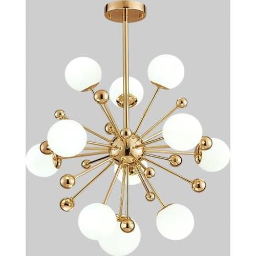 Nordic LED Meal Pendant Lamps Postmodern Dandelion Glass Ball Chandeliers 11/12/18 Lights for Bedroom Dining room Restaurant