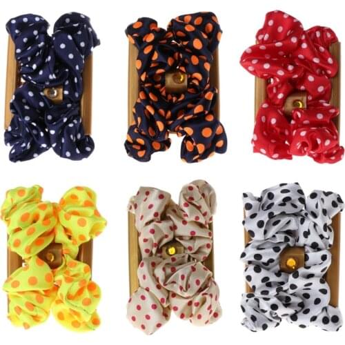 Magic Hair Comb Dot Fabric Double Elastic Fashion Jewelry Women Clips Hairstyle