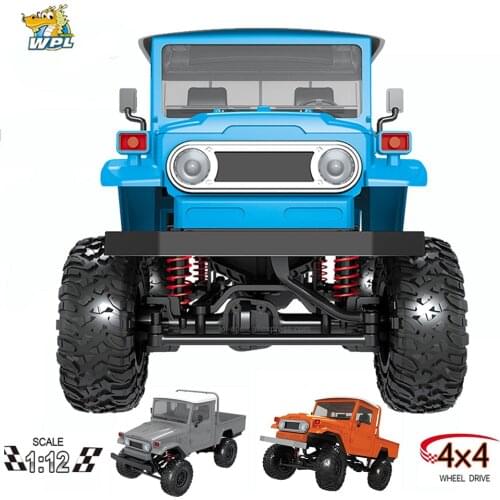 WPL RC Car MN-45 KIT RTR 1/12 Scale 2.4G 4WD Multiple Colour Rc Car LED Light Crawler Climbing Off-road Truck FJ45 For Boys Kids