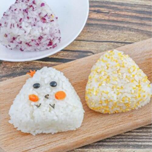 Japanese Rice Ball Maker Mould Triangle Sushi Mold Baby Children Bento Box Kitchen Baking Tool Sushi Rice Ball Making Mould