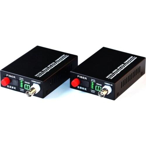 1 Pair single fiber 20KM Fiber Video optical transceiver 1 channel pure video optical transceiver FC port single mode