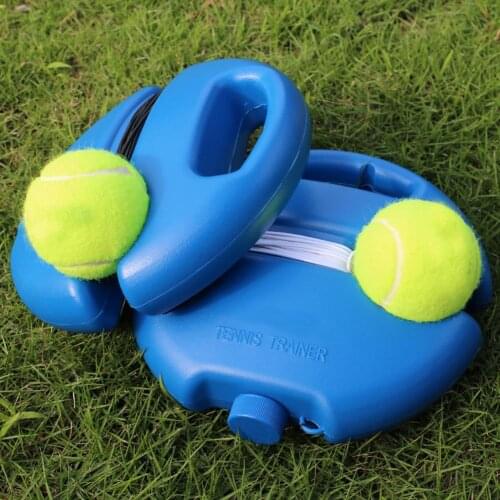 1pc Portable Self-study Practice Tennis Trainer Base Rebound Ball Training Tool Baseboard Player for Outdoor Practice Tool