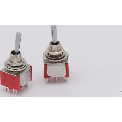 1 Piece ON-ON / ON-OFF-ON DPDT Mini Toggle Switch for Electric Guitar or Bass CN(Origin)