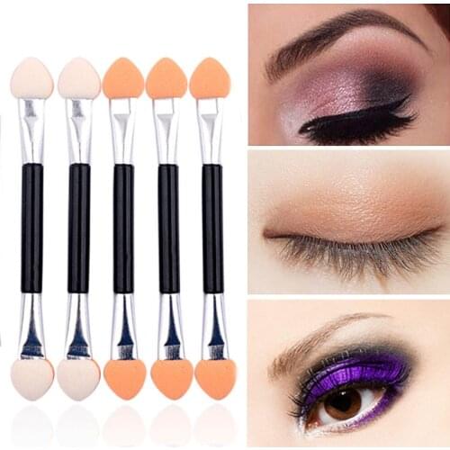 10pcs/set Eyeliner Eye Shadow Sponge Brushes Lip Brush Disposable Double End Cosmetic Applicator Beauty Makeup Tool