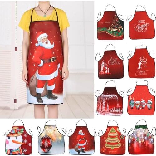 50Pcs/Lot Crazy Promotion! Shoppingfree Christmas Decoration Waterproof Apron Christmas Dinner Party Apron