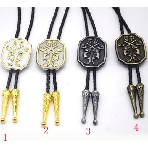 American original leather and zinc alloy tie for mens wedding fashion gift