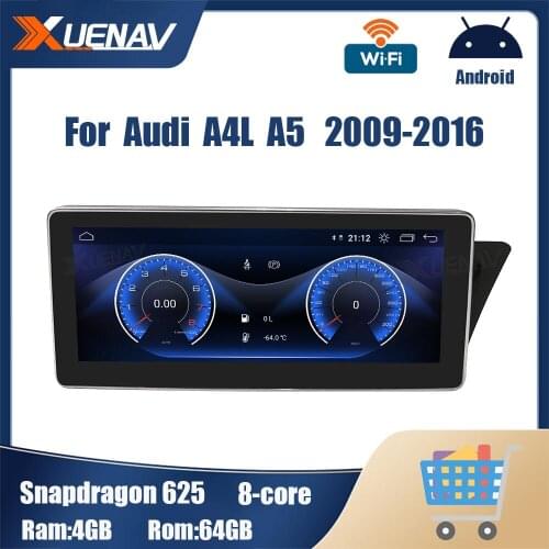 Android car multimedia player for Audi A4L A5 2009-2016 Stereo Head Unit DVD player GPS Navigation CarPlay 2 din