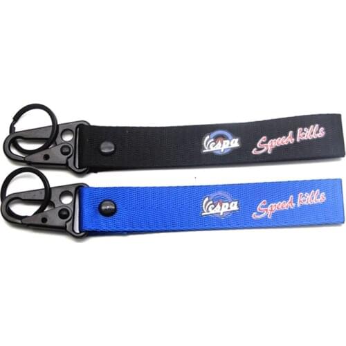 For Verpa Speed kills Motorcycle Car Key Chain Woven Key Ring Tag Label Chain