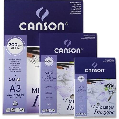 Canson Imagine A5 A4 A3 watercolor color lead 200 grams 50 pages watercolor paper sketch paper color lead painting mark book