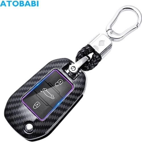 ABS Car Key Cover For Citroen C4 Cactus Picasso DS DS4 DS5 Peugeot 208 308 508 2008 Remote Control Protect Case Keychain Holder