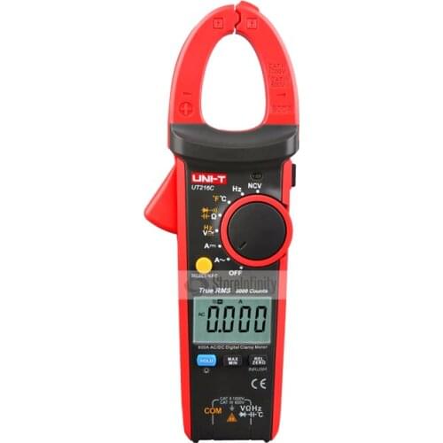 UNI-T UT216C True RMS Digital Clamp Meter Frequency Capacitance Temperature&NCV Tester AC/DC 600A
