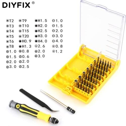 DIYFIX 45 in 1 Screwdriver Set CR-V Multifunctional Repair Hand Tools for Computer Mobile Phone Camera Toy Precision Instruments