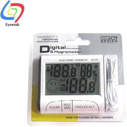 -10 to 50 Celsius Degree DC103 Electronic Hygrometer LCD Digital Thermometer Temperature Humidity Meter 20% RH ~ 99% RH