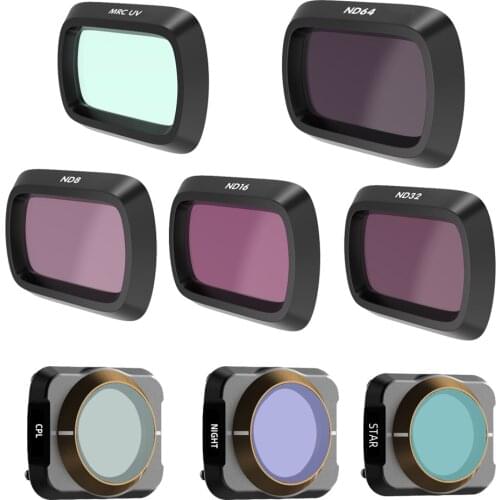 For Mavic Air2 Camera Filter Lens UV CPL ND8/16/32/64 Neutral Density Lens Filters Set For DJI Mavic Air Camera Accessories
